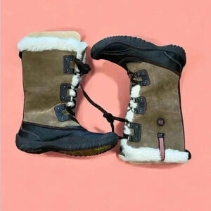 NWOT Jambu Nomad Leather Suede Faux Fur Boots 8M